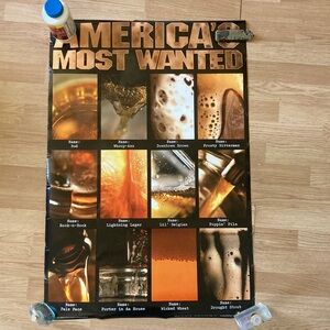 Americas most wanted beer poster
